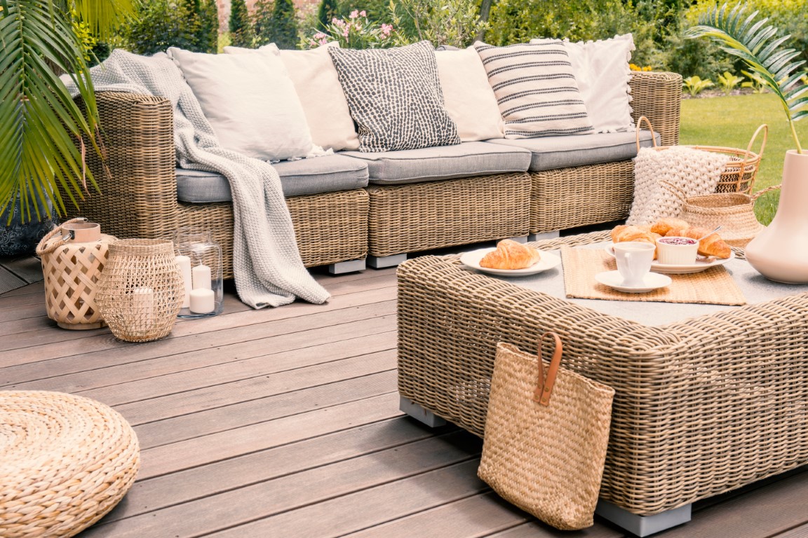 Des meubles pour terrasse cosy et confortables